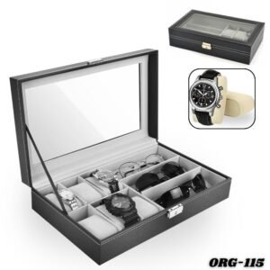 Cofre Joyero Organizador 2 en 1 Relojes